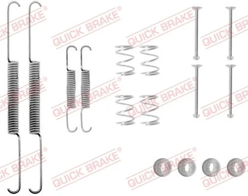 Kit de acessórios, sapatas de travão QUICK BRAKE 105-0507