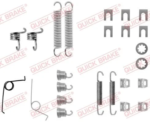 Kit de acessórios, sapatas de travão QUICK BRAKE 105-0545
