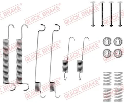 Kit de acessórios, sapatas de travão QUICK BRAKE 105-0547