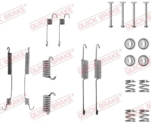 Kit de acessórios, sapatas de travão QUICK BRAKE 105-0599