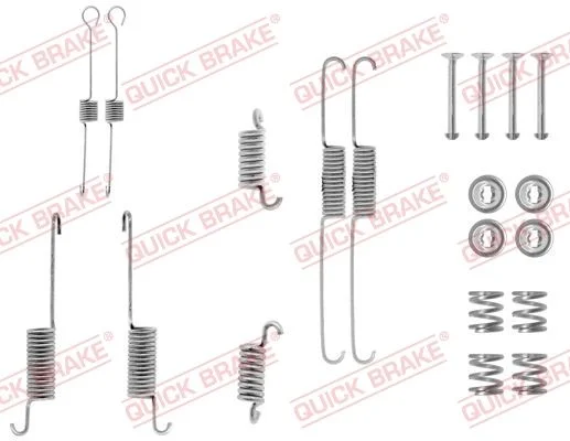 Kit de acessórios, sapatas de travão QUICK BRAKE 105-0615