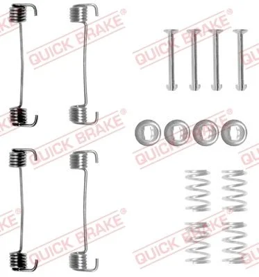 Kit de acessórios, sapatas do travão de estacionamento QUICK BRAKE 105-0619
