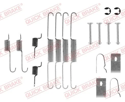 Kit de acessórios, sapatas de travão QUICK BRAKE 105-0636