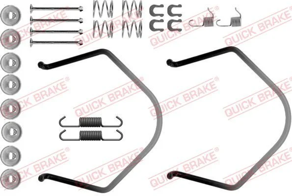Kit de acessórios, sapatas de travão QUICK BRAKE 105-0638