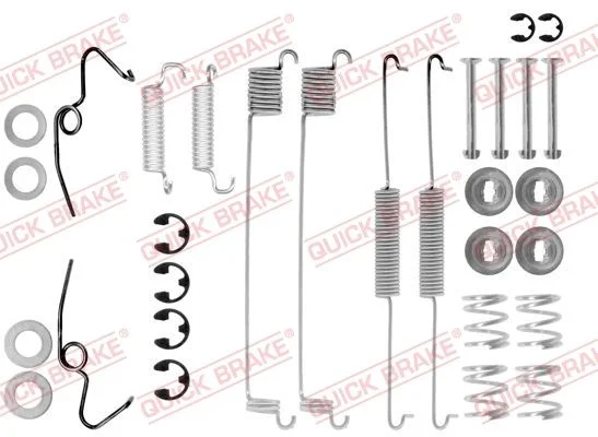 Kit de acessórios, sapatas de travão QUICK BRAKE 105-0641