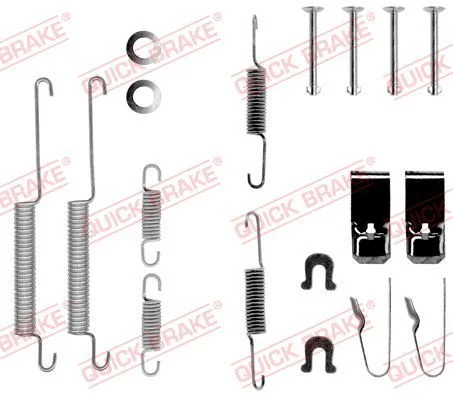 Kit de acessórios, sapatas de travão QUICK BRAKE 105-0654