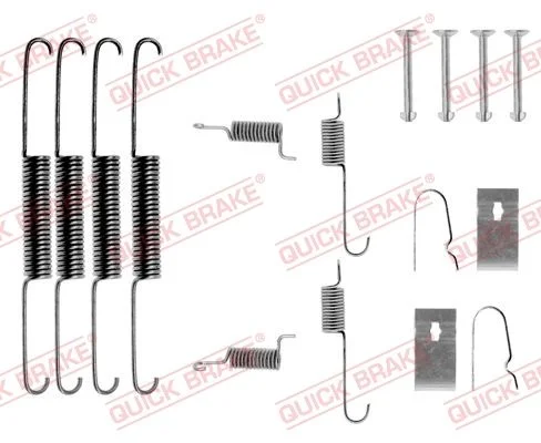 Kit de acessórios, sapatas de travão QUICK BRAKE 105-0664