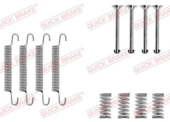 Kit de acessórios, sapatas do travão de estacionamento QUICK BRAKE 105-0667