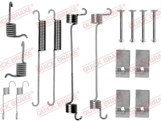 Kit de acessórios, sapatas de travão QUICK BRAKE 105-0676