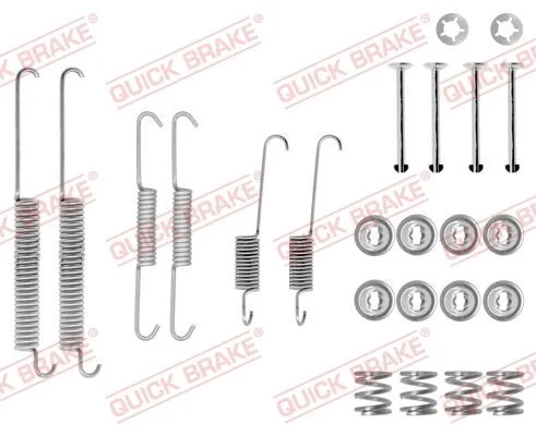 Kit de acessórios, sapatas de travão QUICK BRAKE 105-0678