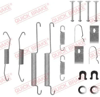 Kit de acessórios, sapatas de travão QUICK BRAKE 105-0679