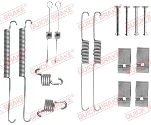 Kit de acessórios, sapatas de travão QUICK BRAKE 105-0688
