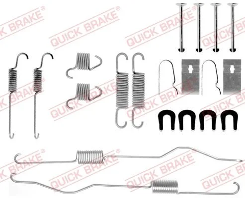 Kit de acessórios, sapatas de travão QUICK BRAKE 105-0694