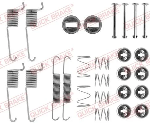 Kit de acessórios, sapatas de travão QUICK BRAKE 105-0714