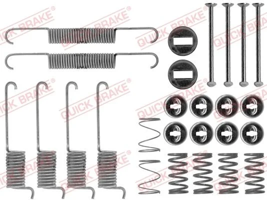 Kit de acessórios, sapatas de travão QUICK BRAKE 105-0715