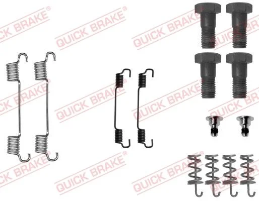 Kit de acessórios, sapatas do travão de estacionamento QUICK BRAKE 105-0716