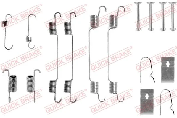 Accessory Kit, brake shoes QUICK BRAKE 105-0722