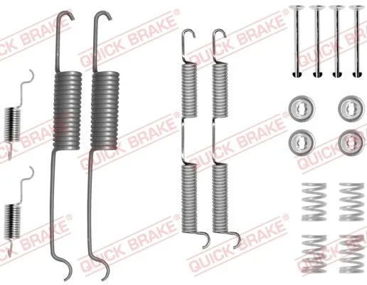 Kit de acessórios, sapatas de travão QUICK BRAKE 105-0727