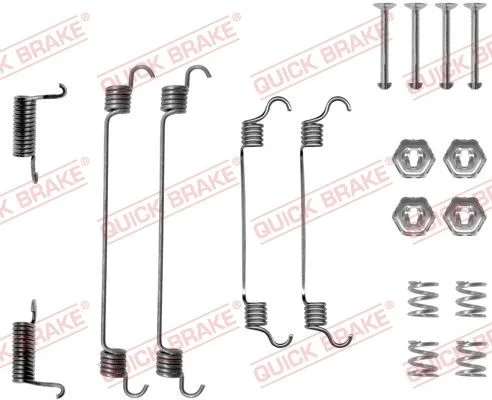 Accessory Kit, brake shoes QUICK BRAKE 105-0737