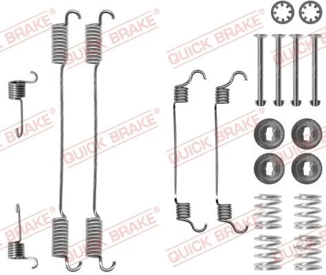 Kit de acessórios, sapatas de travão QUICK BRAKE 105-0740