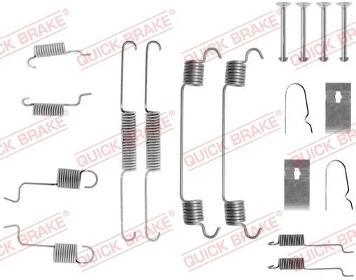 Kit de acessórios, sapatas de travão QUICK BRAKE 105-0742