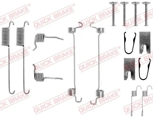 Kit de acessórios, sapatas de travão QUICK BRAKE 105-0751