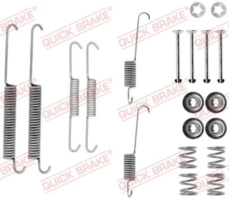 Kit de acessórios, sapatas de travão QUICK BRAKE 105-0754