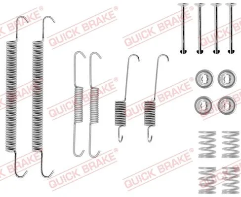 Kit de acessórios, sapatas de travão QUICK BRAKE 105-0757
