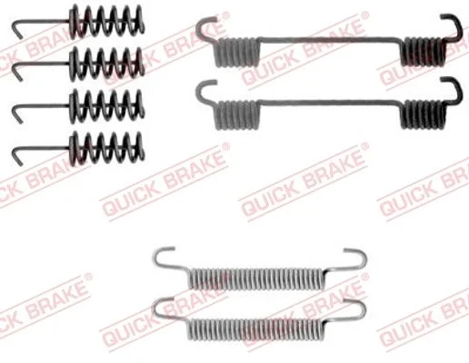 Kit de acessórios, sapatas do travão de estacionamento QUICK BRAKE 105-0775