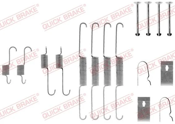 Kit de acessórios, sapatas de travão QUICK BRAKE 105-0782