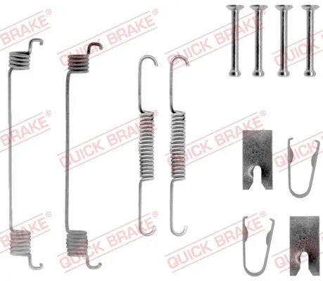 Kit de acessórios, sapatas de travão QUICK BRAKE 105-0789