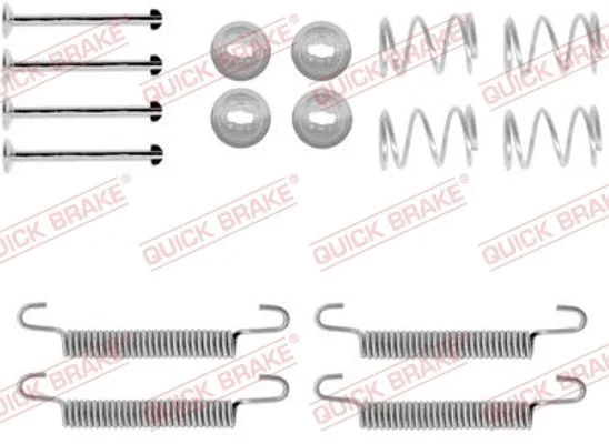 Kit de acessórios, sapatas do travão de estacionamento QUICK BRAKE 105-0791