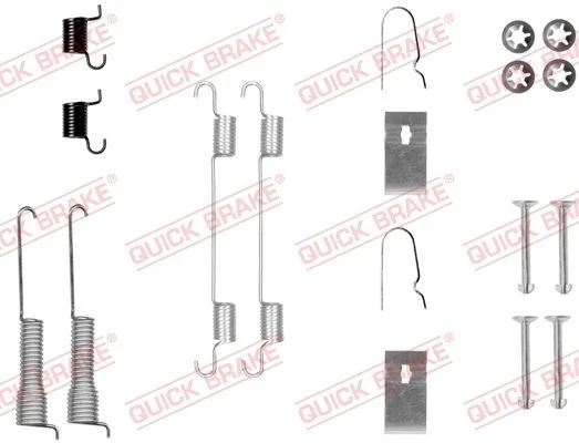 Kit de acessórios, sapatas de travão QUICK BRAKE 105-0800