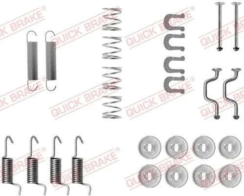 Accessory Kit, parking brake shoes QUICK BRAKE 105-0810