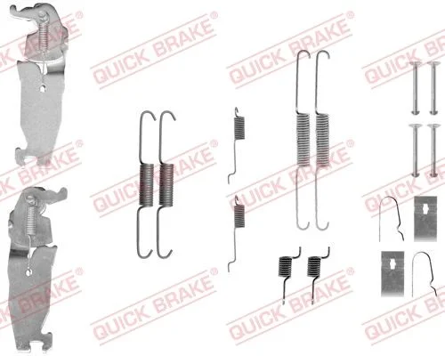 Kit de acessórios, sapatas de travão QUICK BRAKE 105-0811S