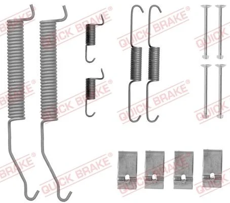 Kit de acessórios, sapatas de travão QUICK BRAKE 105-0812