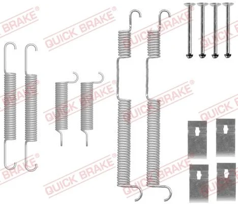 Kit de acessórios, sapatas de travão QUICK BRAKE 105-0844