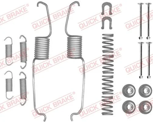 Kit de acessórios, sapatas de travão QUICK BRAKE 105-0853