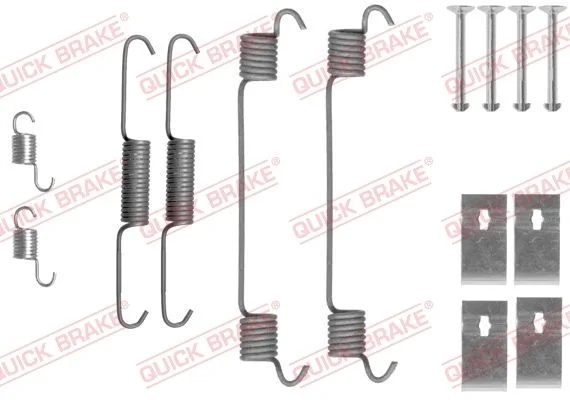 Kit de acessórios, sapatas de travão QUICK BRAKE 105-0860
