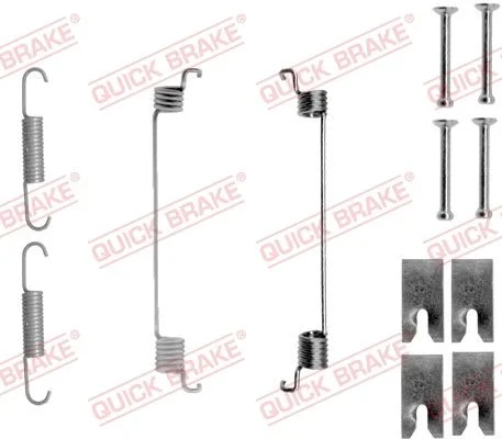 Kit de acessórios, sapatas de travão QUICK BRAKE 105-0866