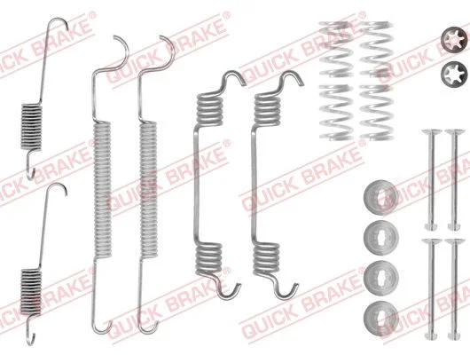Kit de acessórios, sapatas de travão QUICK BRAKE 105-0873