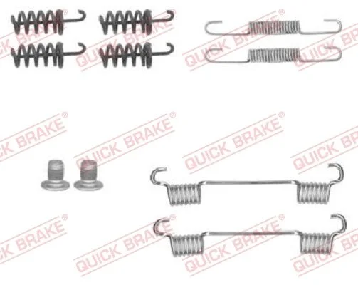 Kit de acessórios, sapatas do travão de estacionamento QUICK BRAKE 105-0874