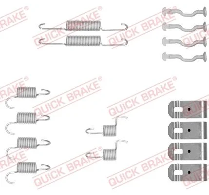 Accessory Kit, parking brake shoes QUICK BRAKE 105-0876