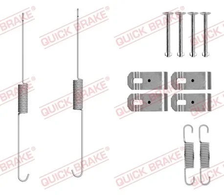 Kit de acessórios, sapatas de travão QUICK BRAKE 105-0888