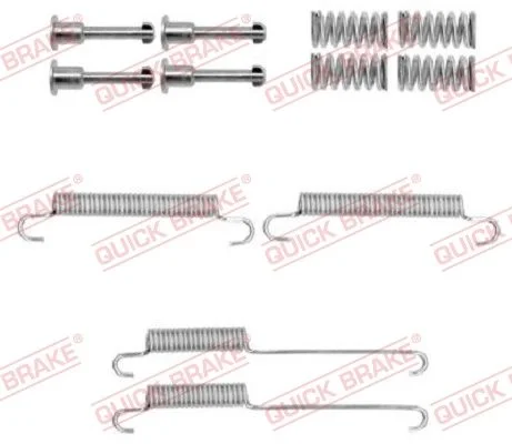 Kit de acessórios, sapatas do travão de estacionamento QUICK BRAKE 105-0892