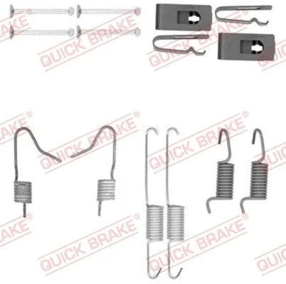 Accessory Kit, parking brake shoes QUICK BRAKE 105-0898