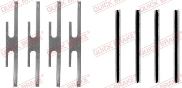 Kit de acessórios, pastilha de travão de disco QUICK BRAKE 109-0975