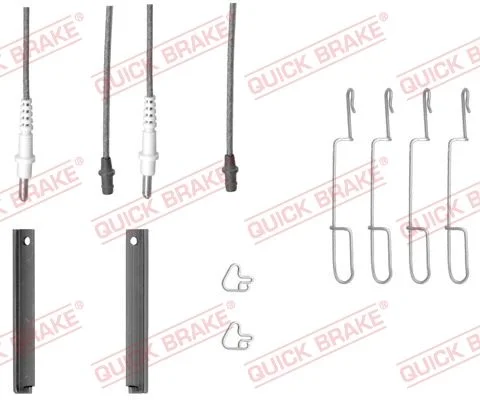 Accessory Kit, disc brake pad QUICK BRAKE 109-1280X