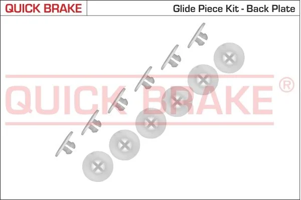 Kit de acessórios, sapatas de travão QUICK BRAKE 6858K