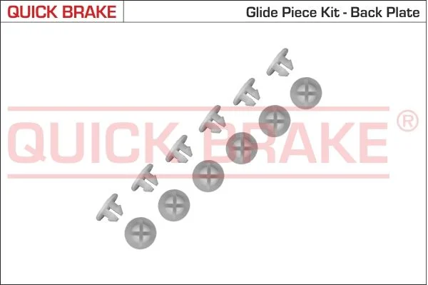 Kit de acessórios, sapatas de travão QUICK BRAKE 6859K